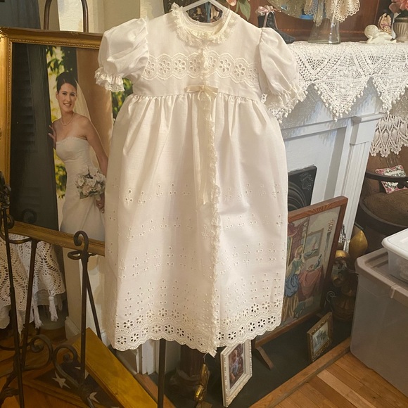 Vintage Phyllis Baby Wear 3 piece Christening Gown size 0-6 months - Picture 11 of 13